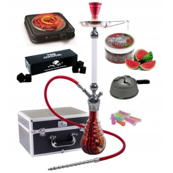 MEGAZESTAW Fajka Wodna shisha KUFEREK